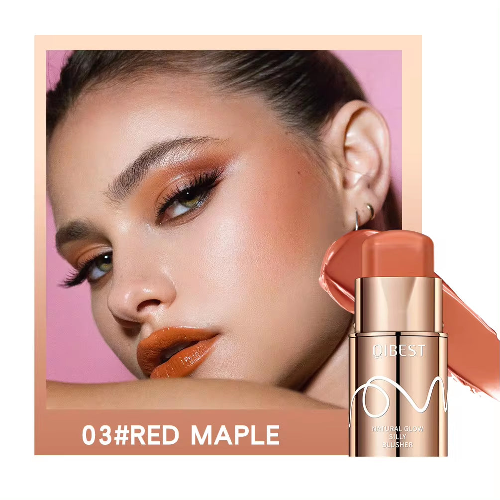 Lipstick Blush Stick 3-In-1 Eyes Cheek and Lip Tint Buildable Waterproof Lightweight Cream Multi Stick Makeup for Women