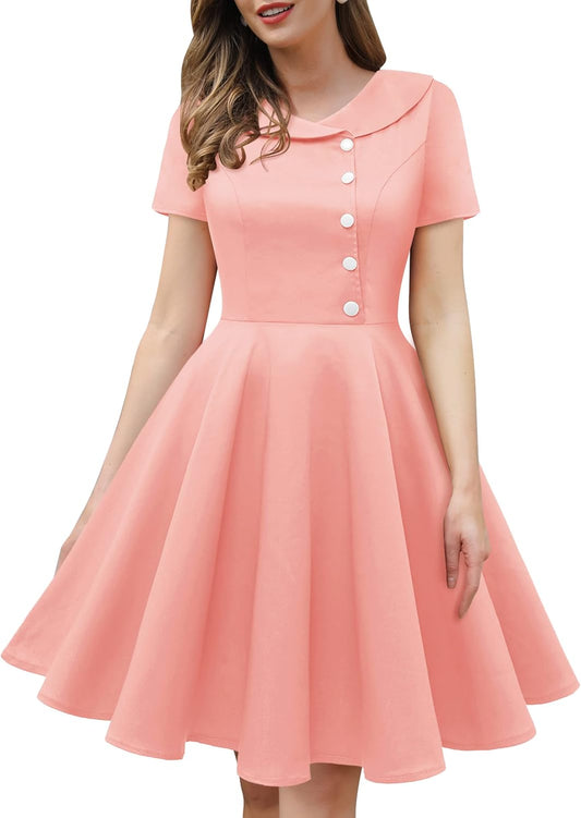 Ladies' 1950s Vintage-Inspired Audrey Hepburn Cocktail Swing Dresses